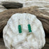 Faceted Green Onyx Drop Earrings Earrings